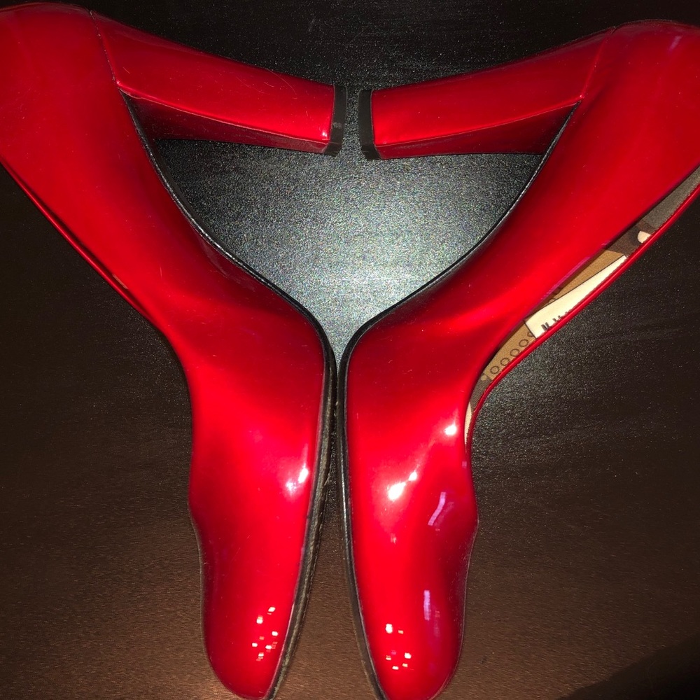 Stuart Weitzman Red Patent Pumps